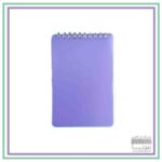 دفترچه یادداشت طلقی فنر دوبل 100 برگ پویا- رنگ بنفش