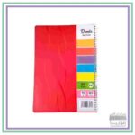 دفتر 80 برگ فنری طلقی جلد شیار دنیز -کیفیت عالی- رنگ قرمز