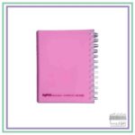 دفترچه یادداشت فنر دوبل 60 برگ پاپکو- کیفیت عالی- رنگ صورتی- کد 5007