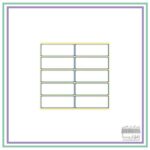 برچسب اسم دور آبی طاها- 10 برگه (سایز متوسط) کد 3