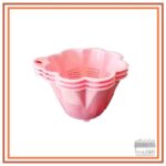 تفاله‌گیر پلاستیکی طرح گل- رنگ صورتی