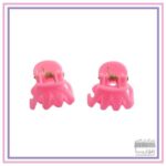 کلیپس مو سایز متوسط- رنگ صورتی- 4 عددی