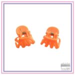 کلیپس مو سایز متوسط- رنگ نارنجی- 4 عددی