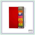 دفترچه یادداشت 160 برگ فنری چیک- رنگ قرمز