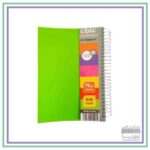 دفترچه یادداشت 160 برگ فنری چیک- رنگ سبز