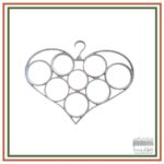 شال آویز پلاستیکی شفاف طرح قلب- کد 8000